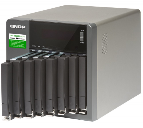 QNAP TVS-882ST3-i5-8G выводы элементов